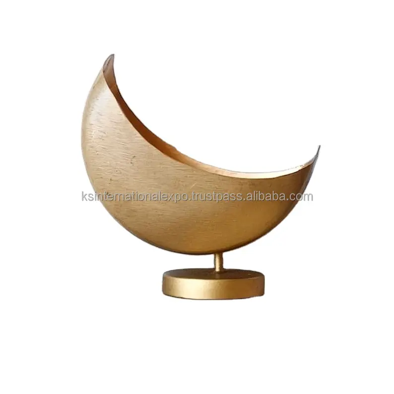 Mini Gold Lunar Moon Phase Planter Flower Vase Holder Decorative Indian Manufacturer pots planter different colour logo print