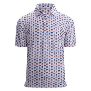 Polo de golf à manches courtes 100 % polyester pour homme, personnalisable avec logo, impression par sublimation intégrale, style sportif, tricot performant - Product Image 4