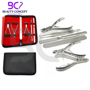 Coupe-ongles en acier inoxydable, lime à ongles, kit de manucure et pédicure, instruments de podologie, ensemble de 7 pièces, durable, professionnel - Product Image 5