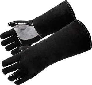 Gants de soudage confortables et doux pour le travail, pour adultes, vente chaude, hommes, femmes, unisexe, en cuir - Product Image 2