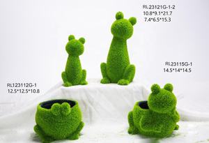 Figura Decorativa de Cerámica con Diseño de <span class=keywords><strong>Caracol</strong></span> y Rana para Decoración del Hogar - Product Image 5