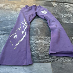 ชุดเซ็ตเสื้อฮู้ดและกางเกงขายาวผ้าฝ้าย 100% หนานุ่ม แบบยูนิเซ็กซ์ สกรีนลายพัฟ แห้งเร็ว ระบายอากาศดี สไตล์สตรีทแวร์ สำหรับฤดูหนาว - Product Image 6