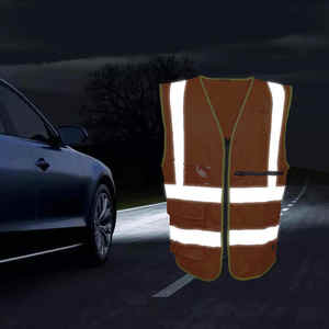 Seguridad Último diseño Logo Color personalizado Seguridad Chaleco reflectante de alta visibilidad Chalecos de seguridad con cremallera frontal - Product Image 4