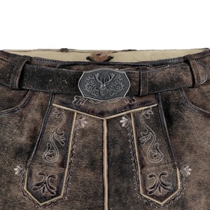 ชุดบาวาเรียนมาใหม่สำหรับผู้ชาย กางเกงขาสั้น Lederhosen แบบดั้งเดิมสำหรับเทศกาล Oktoberfest กางเกงขาสั้นสั่งทำพิเศษ - Product Image 2