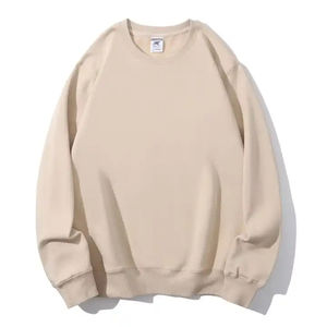 Nouveau sweat-shirt thermique à col épais et col rond avec logo personnalisé sweat-shirt à col rond et épaules délavées à l'acide pour hommes - Product Image 2