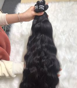 ผมหยักธรรมชาติเวียดนามดิบที่ยังไม่ได้ 40 นิ้วคุณภาพดีที่สุด | ต่อผมผ้ามนุษย์ดิบจัดแนวหนังกําพร้า - Product Image 5