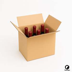 Cajas Rígidas para 6 Botellas de Vino con Separadores de Rejilla, Medida Interna 23,5 x 15,5 x 31,5 cm - Product Image 5