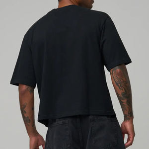 Custom Made Premium Quality <b>Men's</b> Boxy Fit T-Shirt 100% Cotton OEM Service Low MOQ <b>Men</b> Boxy Fit T Shirt - Product Image 2