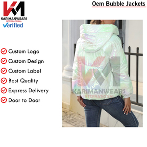 Womens Casual Quilted Shiny Padded Puffer Jacket Winter Warm Zip <b>Bubble</b> <b>Coat</b> Cozy Outerwear Cold Weather <b>Bubble</b> Jackets - Product Image 6