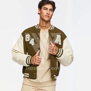 Chaquetas universitarias de peso pesado para hombre de estilo lujoso, chaqueta universitaria de béisbol con parche bordado de chenilla personalizada para hombre - Product Image 1