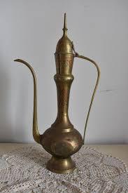 <b>Arabic</b> Brass Metal Aftaba Silapchi <b>Set</b> With Stand <b>Arabic</b> Aftaba - Product Image 3