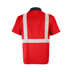 Hi Viz เสื้อเซฟตี้สำหรับผู้ชาย, เสื้อยืดผ้าโพลีเอสเตอร์100% พรีเมี่ยมสำหรับเสื้อโปโลมีเทปสะท้อนแสงวิสัยทัศน์ที่ดีที่สุด - Product Image 6