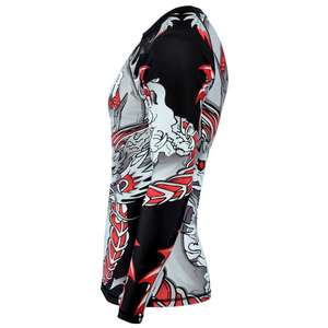 Oem Rash Guard Men Sublimation Printed Spandex <b>Bjj</b> Rash Guard Gym Surfing Diving <b>Rashguard</b> Compression Shirts Mma Rash Guard - Product Image 6