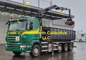 Camion benne-grue Scania R440 8x2 de 2009, transmission semi-automatique, moteur diesel, conduite à gauche, Euro 5, occasion - Product Image 2