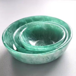 Elegante cuenco de resina ecológico hecho a mano para hogares modernos técnica personalizada para fiestas por artesanía de media luna - Product Image 1