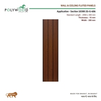 Panneaux muraux en PVC écologiques élégants, finition imperméable à l'eau, grain de bois 3D, épaisseur 10 mm, pour entrepôt, salle, hôpital, salon