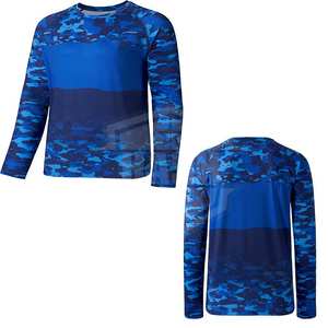 Camisa de Pesca de Manga Larga para Hombre, Talla Grande, Transpirable, con Protección UV y Bolsillo, Personalizable - Product Image 5