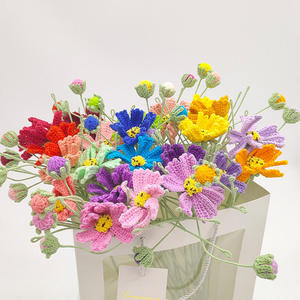 Fleur artificielle tricotée à la main en crochet de type Gesang pour décoration de fond, accessoires de photographie, décoration intérieure et bouquet de mariée - Product Image 3