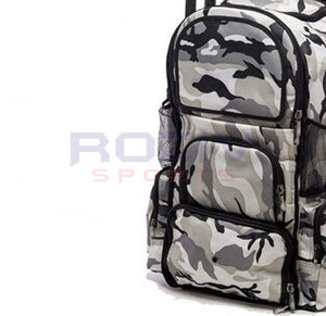 Sac à dos de baseball en polyester de couleur personnalisée Poche pour bouteille d'eau Compartiment pour casque Sac à dos de sport unisexe de haute qualité pour une double utilisation - Product Image 5