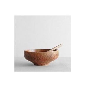 Bol de service décoratif en bois, centre de table de cuisine, bol à fruits en bois de luxe, finition naturelle, vaisselle artisanale pour mariage - Product Image 1