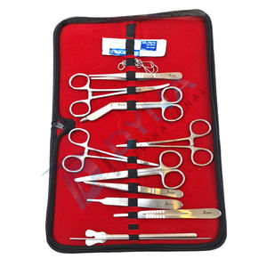Kit de chirurgie mineure de haute qualité de 18 pièces avec étui de transport, instruments de chirurgie mineure certifiés CE - Product Image 3