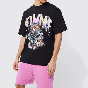 Meilleur prix, faible MOQ, t-shirts oversize 100% coton pour hommes, streetwear, manches courtes, respirants, séchage rapide - Product Image 1