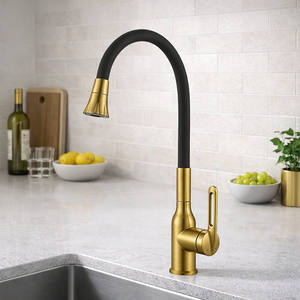 <span class=keywords><strong>Robinet</strong></span> de cuisine gris anthracite en acier inoxydable 304 avec poignée ajourée, <span class=keywords><strong>flexible</strong></span> en silicone, tête de pulvérisation ABS et cartouche céramique - Product Image 4