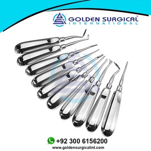 ลิฟต์ยกฟันหรูหรา10ชิ้น, เครื่องมือเครื่องมือผ่าตัดสำหรับทันตแพทย์โค้งรากหกเหลี่ยม - Product Image 4