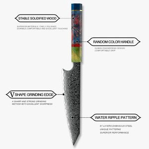 Couteau de chef japonais Kiritsuke en acier à haute teneur en carbone de 8 pouces - Product Image 2