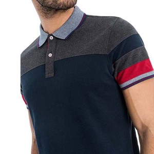 Vente en gros de t-shirts de sport pour hommes de haute qualité, en jersey uni, respirant, à séchage rapide, pour l'été, avec logo personnalisé, manches courtes, couleur contrastée - Product Image 2