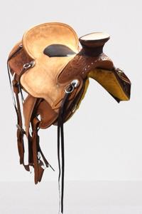 Selle Western en cuir naturel véritable Heavy Duty Tree avec fer et raccords SS Hot Seat pour l'équitation - Product Image 5