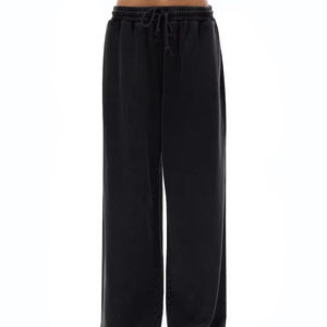 กางเกงจ็อกเกอร์ขายส่ง ผ้าฝ้าย 100% ซักน้ำแบบสโนว์วอช ทรงขาตรง สไตล์ลำลอง เอวกลาง น้ำหนักเบา ผ้าฟลีซด้านหน้า สีเข้ม - Product Image 1