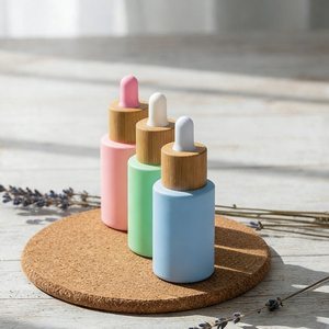 Botellas de Vidrio con Gotero de Colores Macaron y Tapas Doradas, Envases 100% Herméticos para <span class=keywords><strong>Aceites</strong></span> Esenciales y Sueros, Venta al Por Mayor - Product Image 5