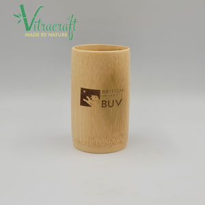 Ietnamese-Tazas de bambú hechas a mano con grabado del logotipo de ustom, productos de cofre para usuarios, H8-H12cm Ize 100% - Product Image 4