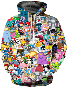 Sudadera con Capucha Vintage de Invierno, Estilo Urbano, Unisex, Talla Grande, Estampado por Sublimación, 100% Poliéster, con Bolsillos para Hombre - Product Image 2