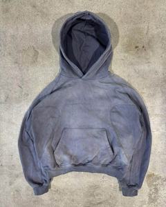 Nouveau design, sweat-shirt court ample en molleton rose, coton épais 500 g/m², lourd, délavé à l'acide - Product Image 6