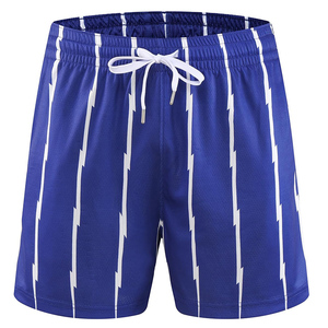 Usine En Gros Sur Mesure Graphique Imprimé Rétro Vintage Streetwear Double Mesh Basketball Shorts Avec Poche Nouveaux Designs2025 - Product Image 1