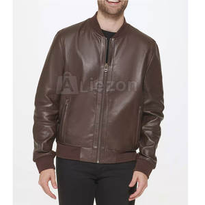 Chaqueta de cuero impermeable para hombre superventas, chaqueta de cuero cortavientos para hombre al por mayor de último estilo - Product Image 6