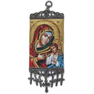 Figura cristiana icónica de 10 cm, decoración de pared, modelo 1679, acento de pared duradero - Product Image 1