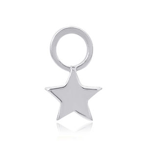 Charmes unis en forme de coeur Pendentif en argent sterling 925 Cadeau tendance Bijoux de Saint-Valentin - Product Image 4
