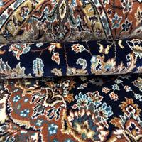 Tapis de haute qualité de style persan traditionnel, noué à la main, fabriqué à la machine, en laine/coton, écologique, antidérapant, lavable, à motif floral