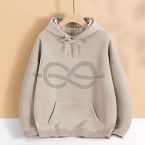Sweat à capuche personnalisé 420 GSM Boxy Fit à ourlet brut, sweat à capuche surdimensionné avec broderie en détresse et lavage à l'acide pour hommes - Product Image 3