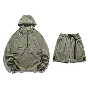 2026 Custom Sweatsuit Embroidery <b>Zip</b> <b>up</b> <b>Jacket</b> Jogger Set Nylon Sweat Pant Windbreaker Outdoor <b>Jacket</b> Tracksuits for Men - Product Image 4