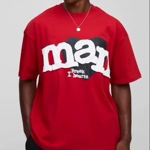 Bouffée Imprimer Hommes 2025 Surdimensionné Streetwear T-Shirt 100% Coton 180 200 240GSM Personnalisé Premium Couture Qualité Longue En Gros - Product Image 1