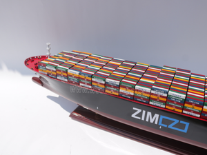 Gia Nhien Fabricant Approuvé Conception Personnalisée quantité minimale de commande Basse Navires Commerciaux Zim New York MODÈLE DE BATEAU EN BOIS _ ARTISANAT EN BOIS - Product Image 6