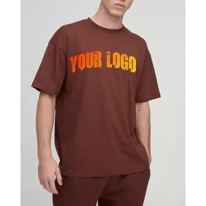 Venta caliente de alta calidad 210 GSM camiseta diseño de impresión a pedido de pantalla personalizado 100% algodón hombres camiseta en blanco - Product Image 4