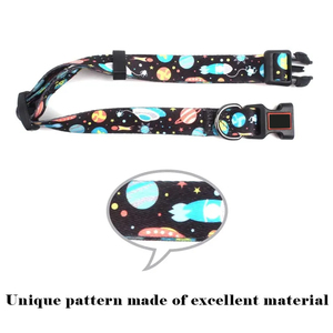 Collier de chien réglable en nylon et polyester de luxe de meilleure qualité avec motif d'impression de logo personnalisé fournitures pour animaux de compagnie rubans de caractéristique de rupture - Product Image 3
