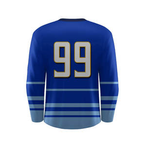 Camiseta de hockey sobre hielo personalizada para hombre, ropa deportiva de equipo, tela transpirable de secado rápido, logotipo bordado, suministro de fábrica OEM ODM 2025 - Product Image 6