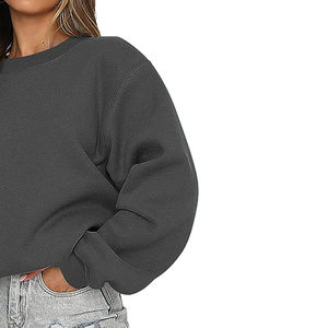 Sudadera de mujer hecha a medida precio al por mayor 2025 último estilo ropa informal transpirable mujeres pulóver sudaderas con OEM - Product Image 5
