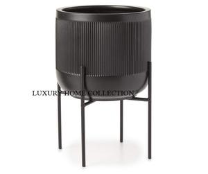 Jardinière en métal faite à la main de qualité supérieure avec support design élégant pour la mise en valeur du salon ou la décoration sur le thème des plantes - Product Image 4